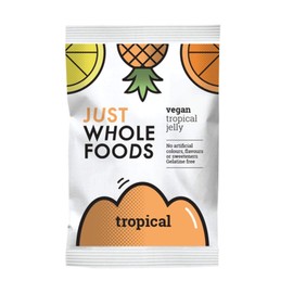 3 x Just Wholefoods Organic Tropical Real Fruit Flavoured Jelly Crystals 85g