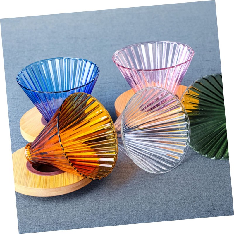 SHINEOFI 1 Set Coffee Dripper Durable High Borosilicate Funnel with