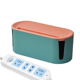 Cord Organizer Box, Cord Management Box, Household Cable Wire Box Hider Desktop Cord Storage for Hiding Power Strips and Electrical Cords