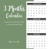 2026 Wall Calendar - 3-Month Wall Calendar Display (Folded in