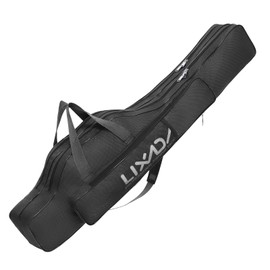 Lixada - Bolsa de pesca portátil plegable para caña de pescar para exteriores, 100 cm, 130 cm, 150 cm, Negro -, 170cm, Moderno