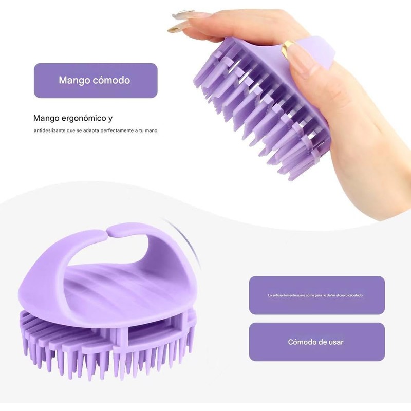 Cepillo Corporal de Silicona 4 Piezas SQLMTAU SQL-121 - Exfoliante