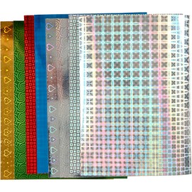 Creativ 449470 Holographic Paper, A4 21x30 cm, 120 g, 8asstd Sheets