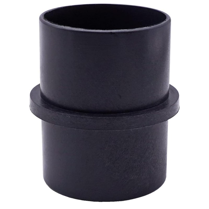 Riloer 60mm/ 2.36" Black Plastic Straight Connector - Ventilation Pipe