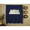 Sweet Home Collection Opaque Rib Cord Kitchen Curtains Pair, 36"