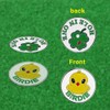 GOLTERS Golf Ball Marker Double-Sided Golf Ball Markers 2pcs 1.57