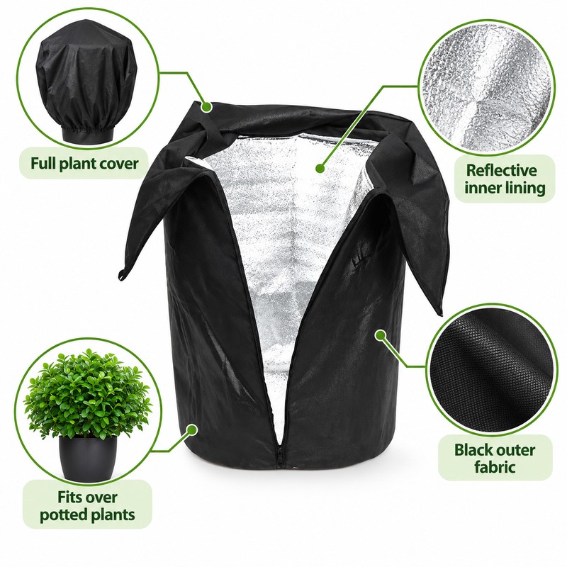 Winter Plant Frost Cover for Shrubs & Potted Trees –