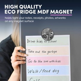 1 x Round MDF Magnet - Cute Frogs Nature 41570