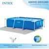 INTEX Intex Above-Ground Swimming Pool, Rectangular Frame 8.5ft x 26in,