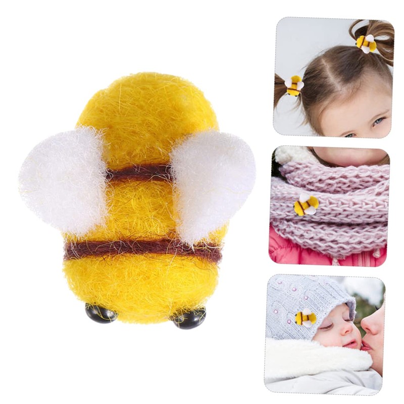 DOITOOL 25 Pcs Felt Bees Decorations for DIY Crafts Hat