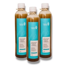 Kit De 3 Shampoos De Cacahuananche+7 Hierbas, 100% Natural