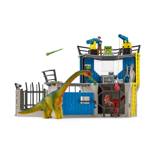 Schleich Dinosaur Toys Science Playset - 33-Piece Set Research Station