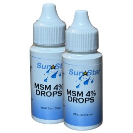 Sun Star Organics MSM Liquid Drops - 1 oz (2 PACK)