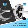RVGUARD RV City Water Inlet with Regulator, Chrome Wall Mount
