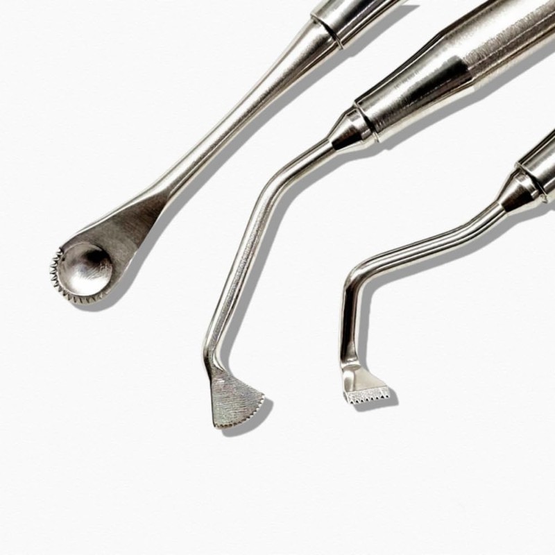 Dental Implant Surgical Instrument Periosteal Elevator for Reflecting Retractor Serrated