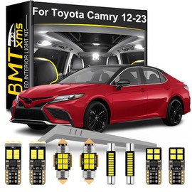 LED Interior Light Kit Replacement for Toyota Camry 2012 2013 2014 2015 2016 2017 2018 2019 2020 2021 2022 2023, Super Bright 6000K White