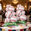 2 PCS Giant Baseball Balloons, Self Standing Baseball Party Decorations