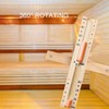 Sauna Hourglass Sand Timer 20 Minute: Rotating Wood Orange Clock,Sand