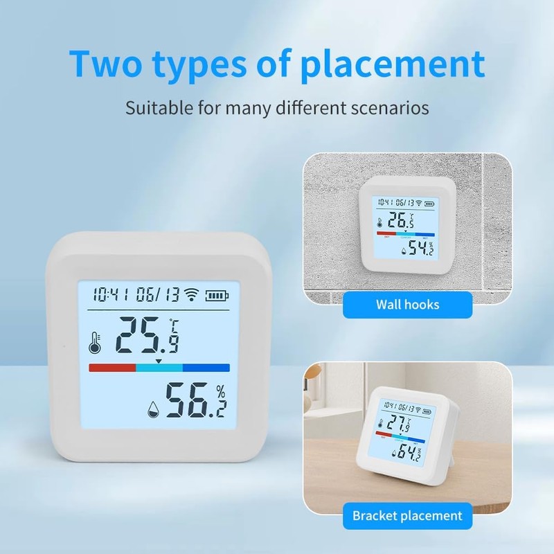 Smart WiFi Thermometer and Hygrometer – Temperature & Humidity Sensor