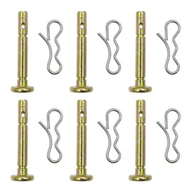 Cancanle Pack of 6 Shear Bolts and Cotter Pins for MTD 738-04155 CUB & Troy-bilt Snow Blower, Length 4.8 cm