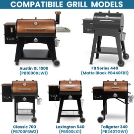 Banbitebq Upgraded Thermostat Kit Control Board for Pit Boss Grill - Compatible with Tailgater P7-340/Lexington P7-540/Classic P7-700/Austin XL P7-1000/440FBI Matte Black, RTD Temperature Probe