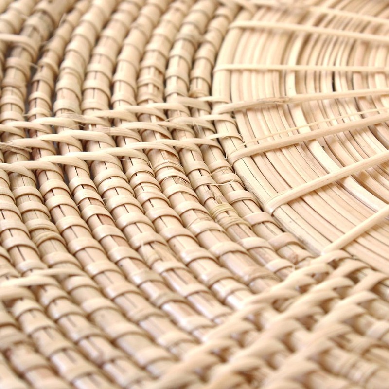 rattan round lunch mat