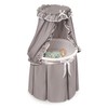 Badger Basket Empress Canopy Bassinet - Round Rocking Baby Cradle
