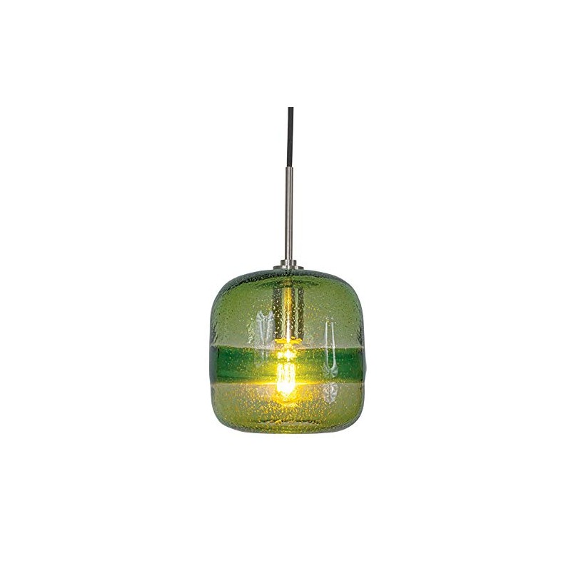 Jesco Lighting PD407-GN/BN 1-Light Line Voltage Pendant and Canopy with