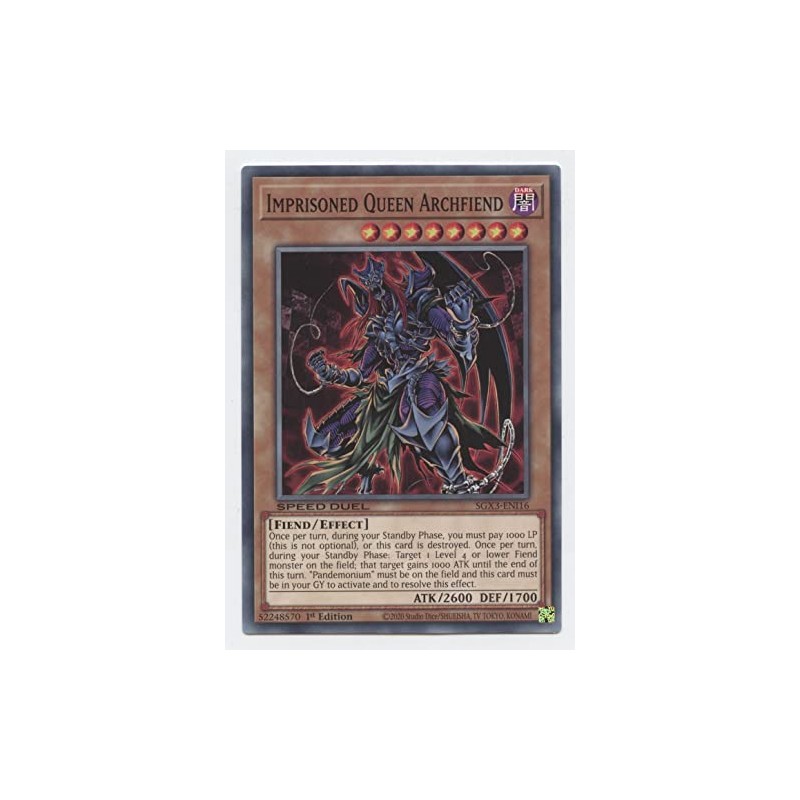 Imprisoned Queen Archfiend - SGX3-ENI16 - Common - 1st Edition