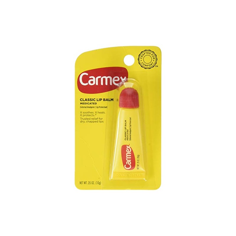 Carmex Classic Bálsamo Labial, Medicado, 0,35 onzas