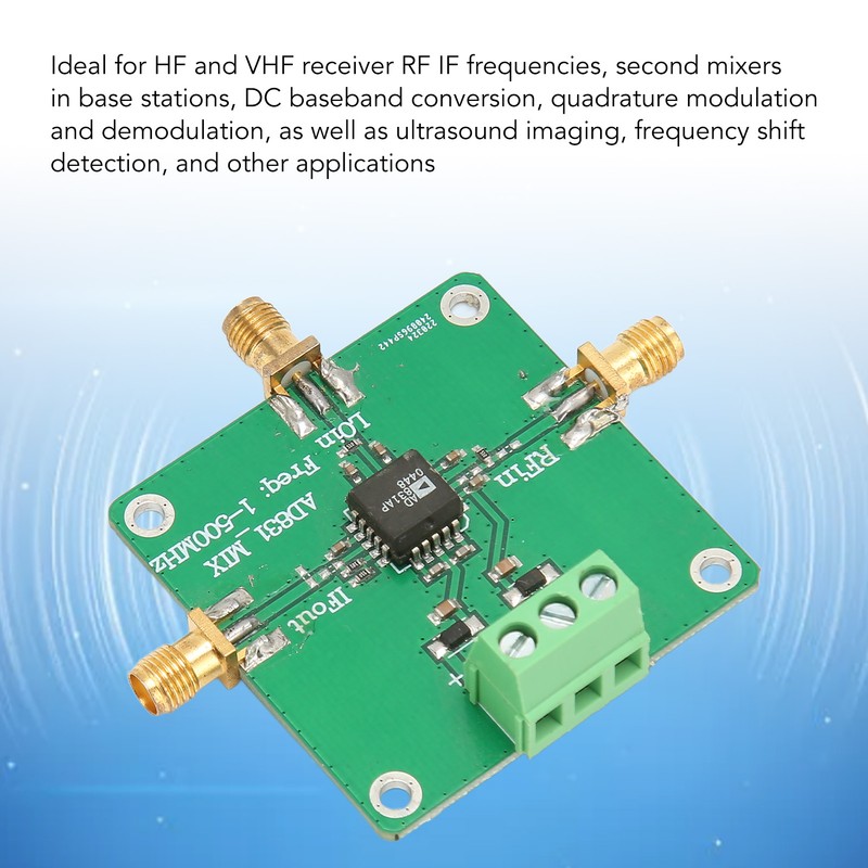 AD831 High Frequency RF Mixer Module Professional 0.1‑500MHz Single Chip