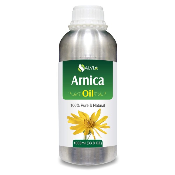 Arnica Oil (Arnica Montana) Essential Oil 100% Pure & Natural Undiluted Unrefined Uncut Organic Standard Oil Therapeutic Grade Oil Aromatherapy Oil (33.8 Fl Oz)