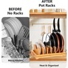ESEHGS Pots and Pans Lid Organizer Holder Rack,Pot and Pan