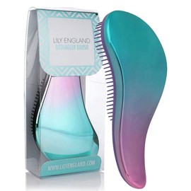 Detangling Brush, Detangler Hair brush for Women, Kids & Toddler. Hairbrush for Thick, Curly, Straight, Wet or Dry Hair by Lily England (Unicorn/ Mermaid)