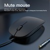 USB 3.0 Wired Slim Mouse, Optical 2.4GHZ USB Desktop Mouse,3