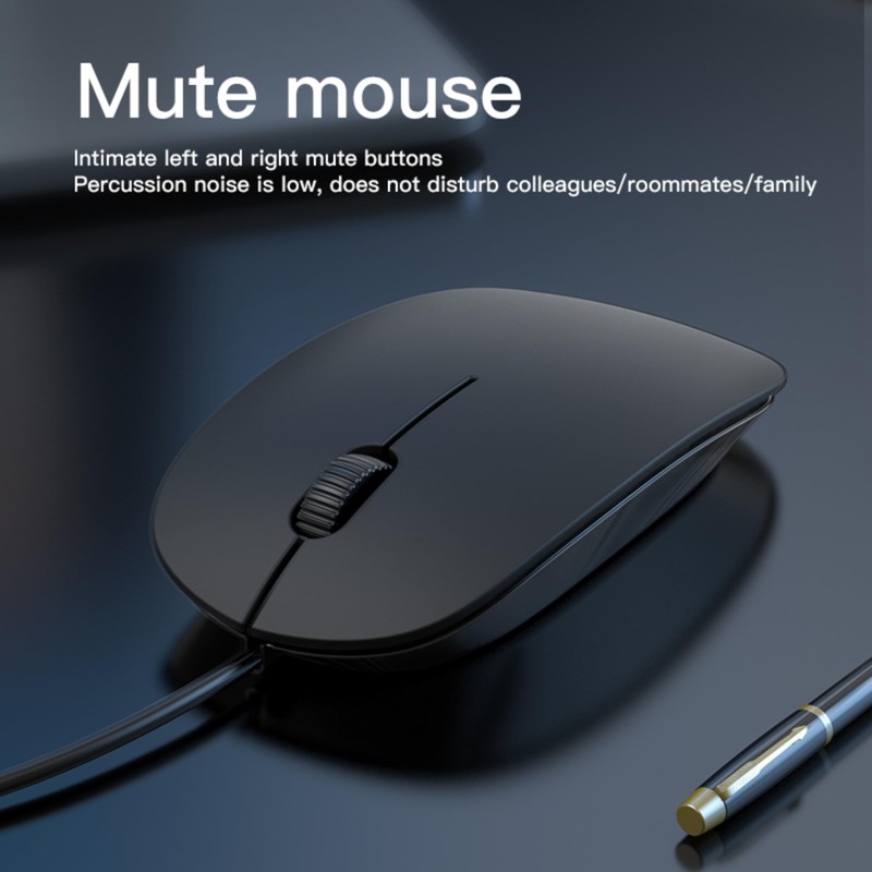 USB 3.0 Wired Slim Mouse, Optical 2.4GHZ USB Desktop Mouse,3