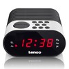Lenco Clock Radio with LED Display, 2 Alarm Times, Dual