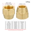 sourcing map Brass Flare Nut, 1/2" Flare Female Flared Tube