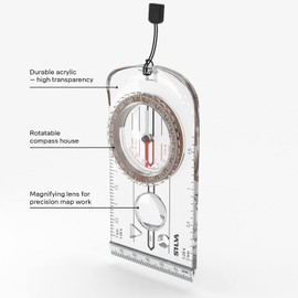 Silva compass navigation - 3NL 360 - Allround navigation compass with rotatable compass housing - Scale 1:25k and 1:50k - Compass hiking