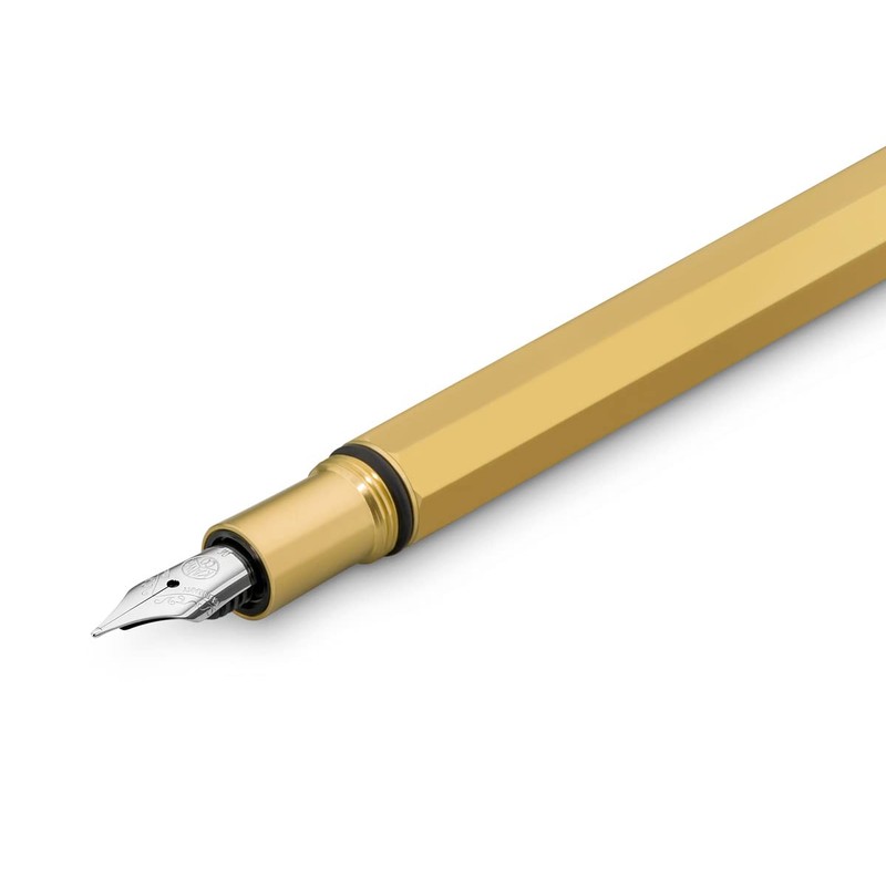 Kaweco SPECIAL Füllhalter Messing I Premium Füllfederhalter für Tintenpatronen mit