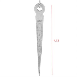 ZHQZZPH Metal Ruler-Style Feeler Gauge Set - 10 Blades Stainless Steel Gap Measuring Tool (0.04-0.40" & 1-10mm), 0.001" Accuracy for Valve/Spark Plug