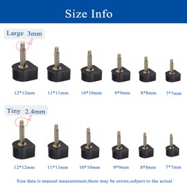 Puntas de repuesto de tacón alto, tapas de talón para kit de reparación de zapatos de tacón alto, protectores de talón para botas de tacón alto, 24 albaricoque, 7/8/9/10/11/12mm