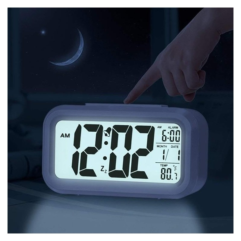 MJ.INC Alarm Clock, Digital Tabletop, Alarm Clock, Wake Up, Kids,