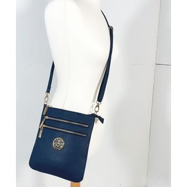 LeahWard Women's Cross Body Bag (Navy Cross Body)