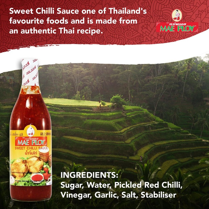 Mae Ploy Sweet Chili Sauce From Thailand, Mild Spicy And