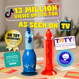 Big Potato Chicken vs Hotdog: Hilarious Party Game | Flippin' Fun for the Kids, Teens and Adults | Like Bottle Flipping But Better | Bonus Content Included