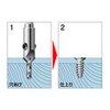 Onishi Kogyo Hexagonal Shaft Drill Cutter (NO.23) NO23-105X040 (Metal/Metal)