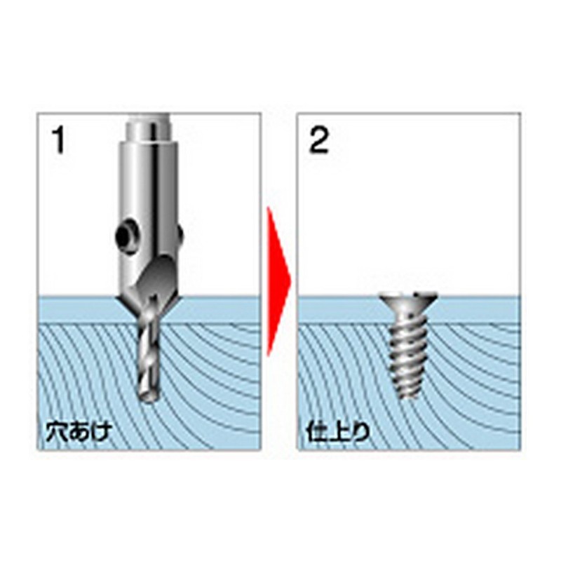 Onishi Kogyo Hexagonal Shaft Drill Cutter (NO.23) NO23-105X040 (Metal/Metal)