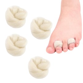 4Pcs Lambs Wool Padding for Toes