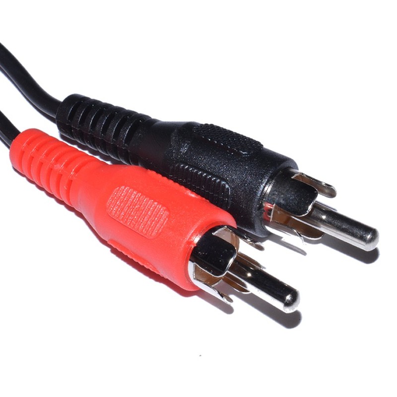 kenable 2.5mm Right Angle Stereo Jack to Twin Phono Plugs